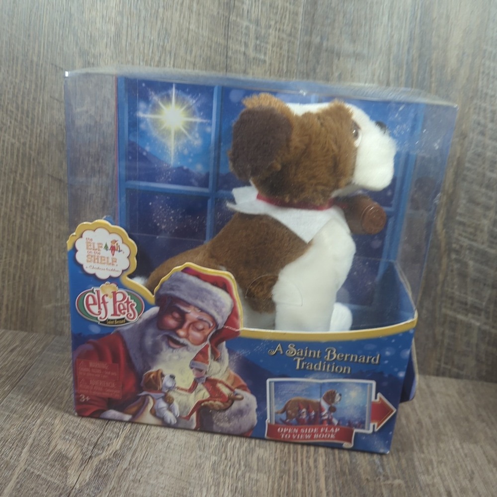 Elf Pets: A Saint Bernard Tradition w/Storybook NEW! Elf On A Shelf Companion